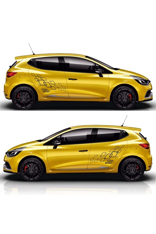 Renault Clio 4 Racing Yan Kapı Sticker Set - 1