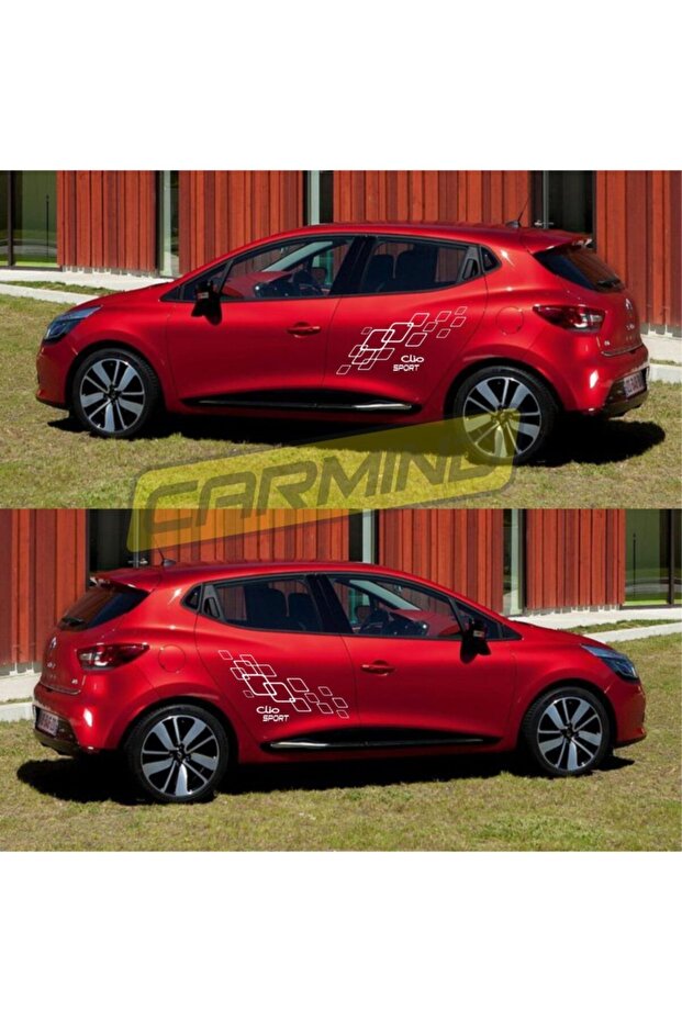 Renault Clio 4 Racing Yan Kapı Sticker Set - 2