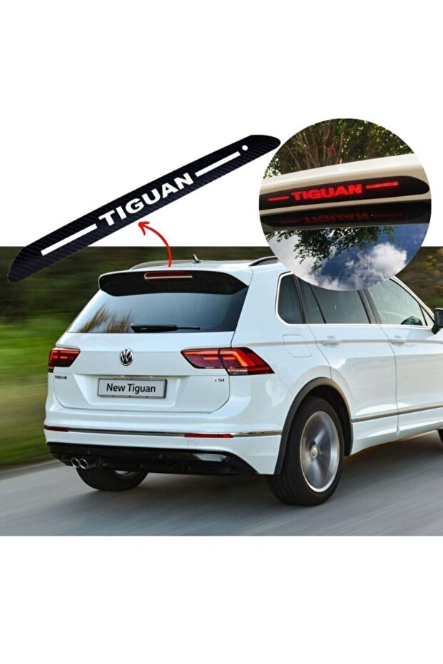 ملصق ضوء إيقاف الفرامل الخلفية من الكربون Vw Tiguan 2017-