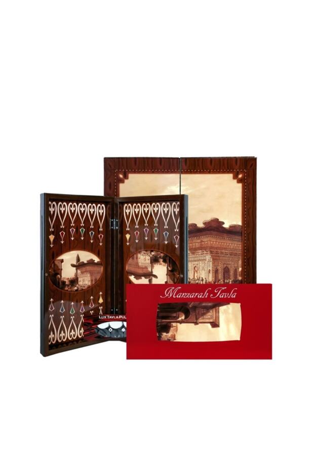 نافورة سطح الطاولة المصنوعة من البوليستر ذات المناظر الطبيعية الكبيرة - 1