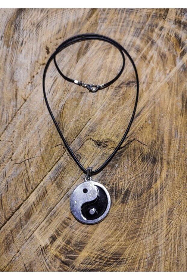 Metal Balance Pendant Rubber String Men's Women's Necklace