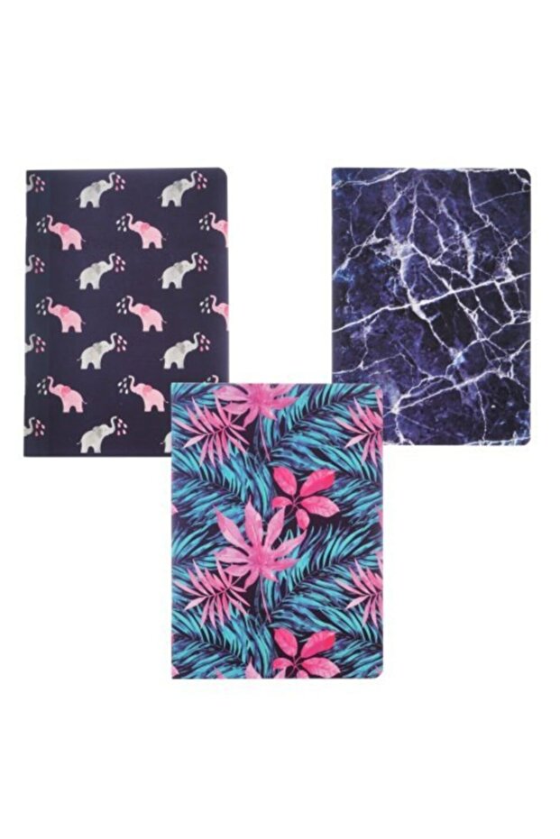 Iggy Navy Blue 3lü Set Defter