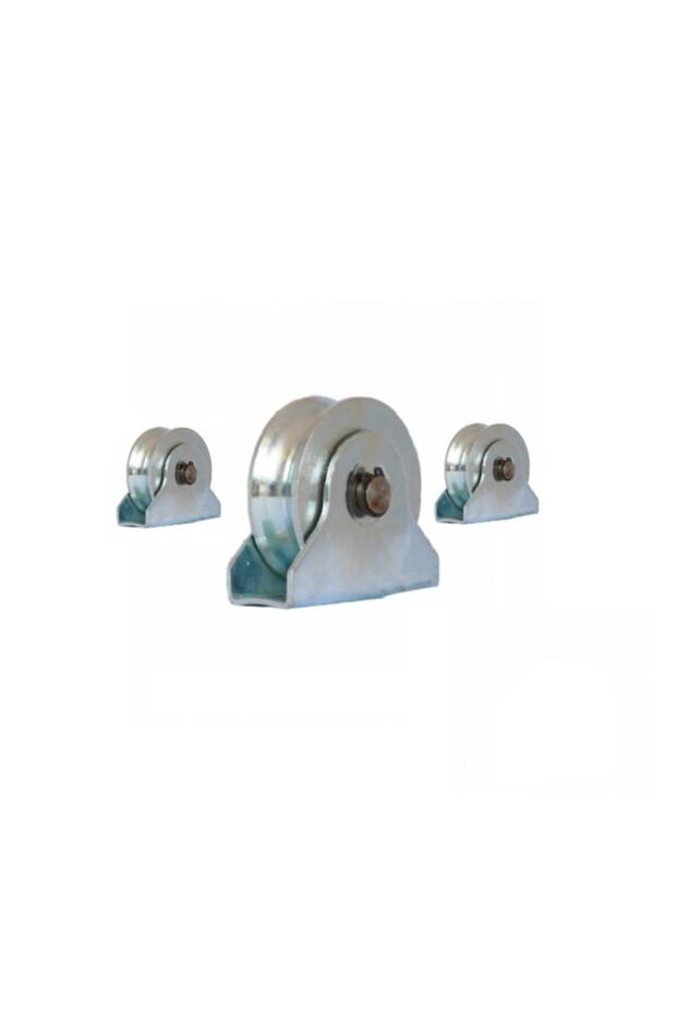 Demir Kapı Rayı Kepli Makara 50 Mm 2 Adet
