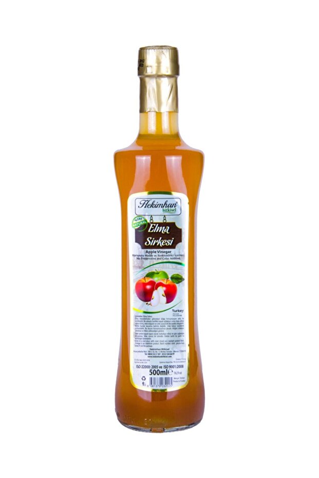 Bitkisel Elma Sirkesi 500 Ml %100 Orjinal - 1