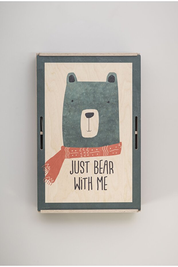 Mavi Just Bear Tablo Raf - 2