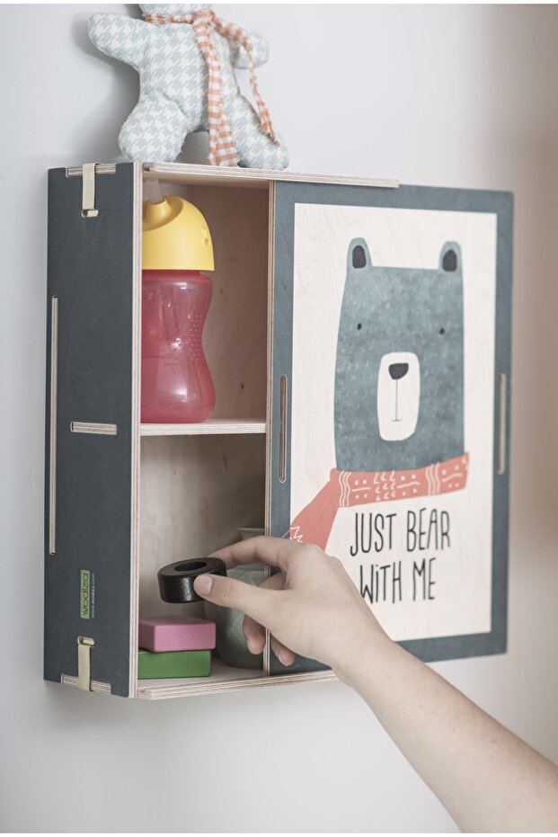 Mavi Just Bear Tablo Raf - 3