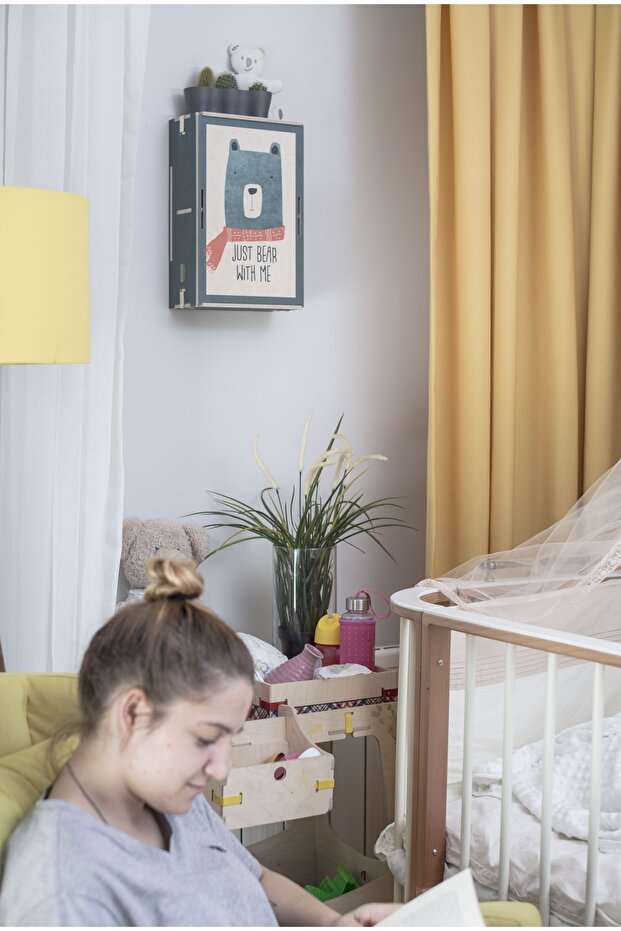 Mavi Just Bear Tablo Raf - 5