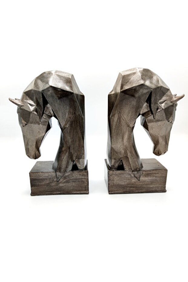 Statue Patterned Metallic Book Holder - 10