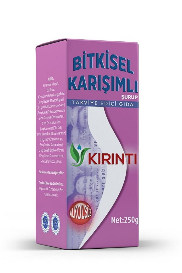 Bitkisel Karışımlı Alkolsüz Isveç Şurubu 250 Ml - 1