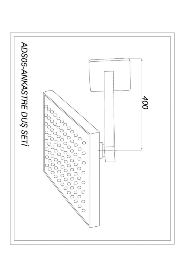 Ankastre Duş Başlığı Ads05 - 2