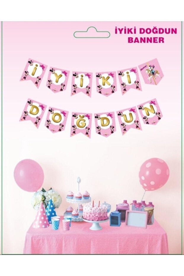 Happy Birthday Minnie Mouse Banner Text