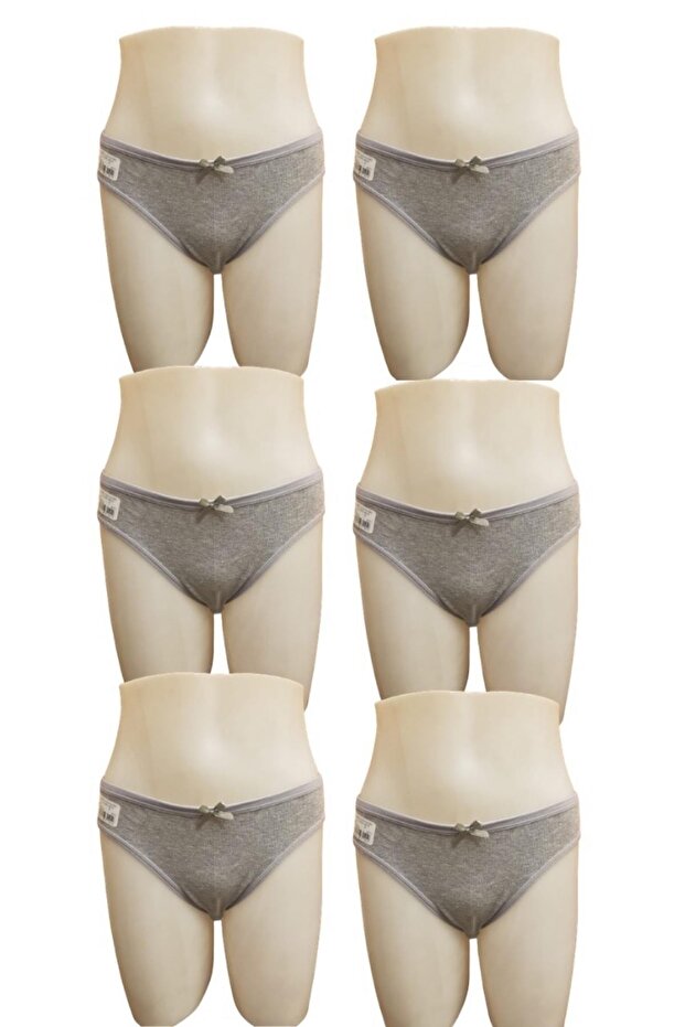 Women's Pack of 6 Thin Waist Bow Bikini Panties