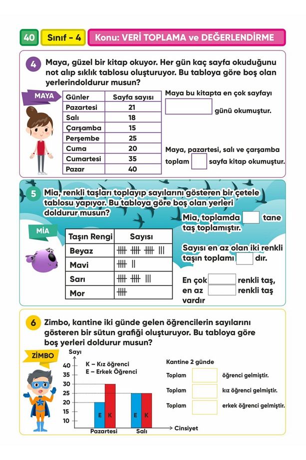 4.Sınıf Matematik Canlanan Soru Bankası (2 adet aynı ürün) - 6
