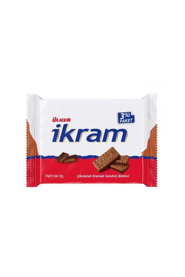 İkram Çikolatalı 3Lü 252 gr - 1
