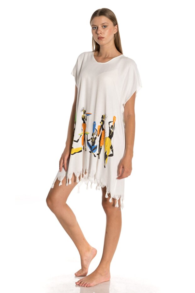 Peshtemal Beach Dress and Poncho Summer Thin Woven - African