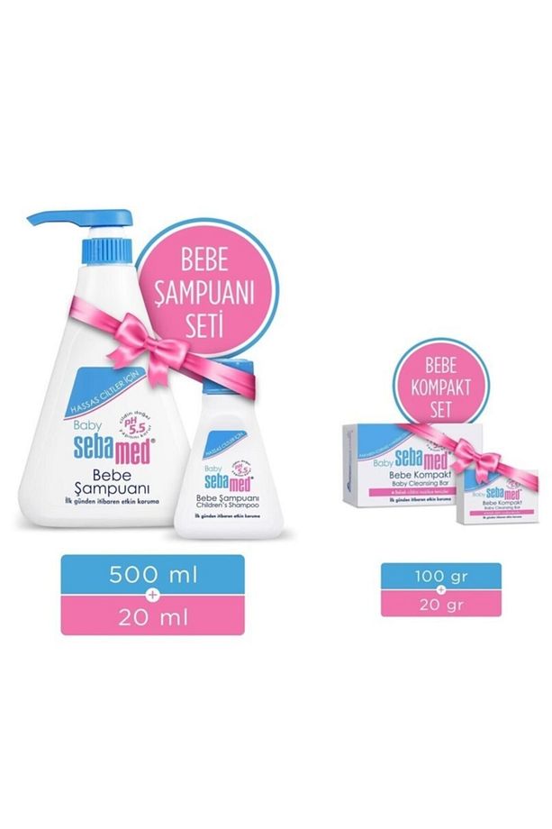 Bebek Bebe Şampuanı Ve Sabunu Kompakt 500 Ml+ 20 Ml 100 Gr + 20 Gr (seyahat Boy Hediye) - 1