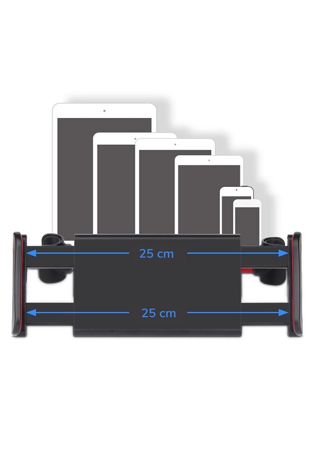 2 Adet Araba Oto Koltuk Arkası Telefon Tablet Tutucu Ayarlanabilir 360 Derece Dönebilen Stand 2li - 4