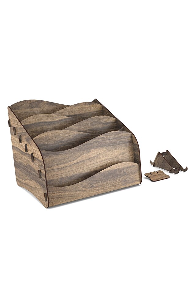 رف مستندات منظم مكتبي مكون من 6 ألوان - 6