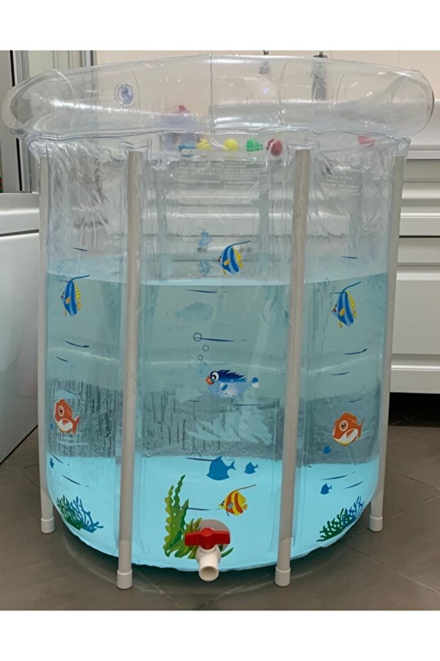 Bebek Aktivite Havuzu Sarı Simitli Set - 7