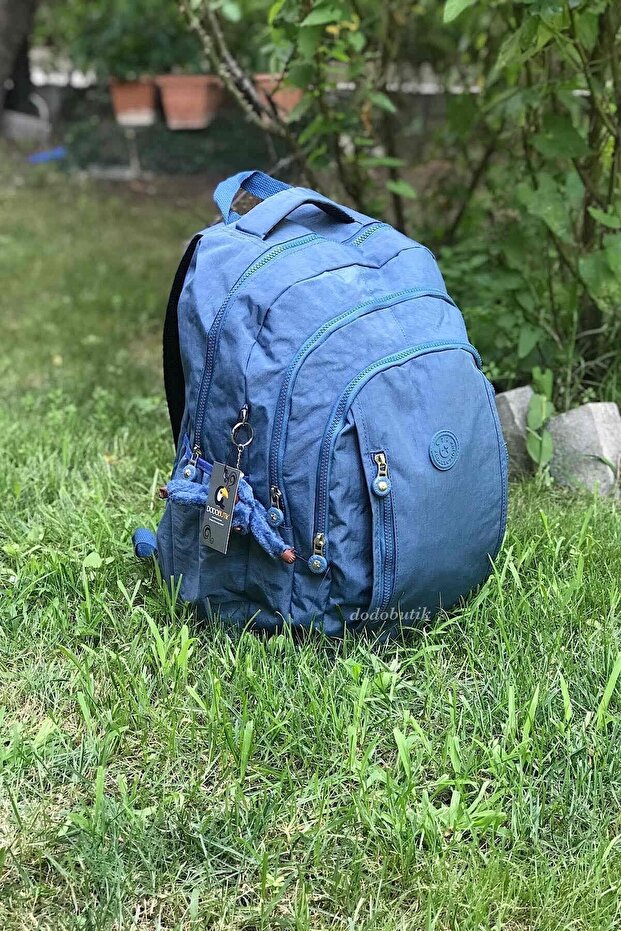 Large Size Rain Resistant Multi-Pocket Backpack - 1