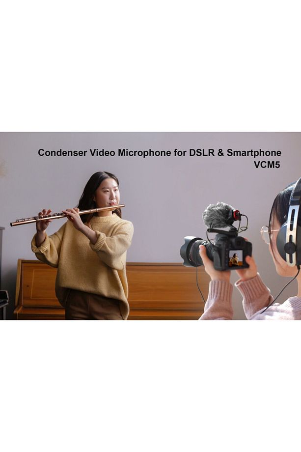 Vcm 5 Dslr Kamera Ve Telefonlar İçin Mini Mikrofon - 6