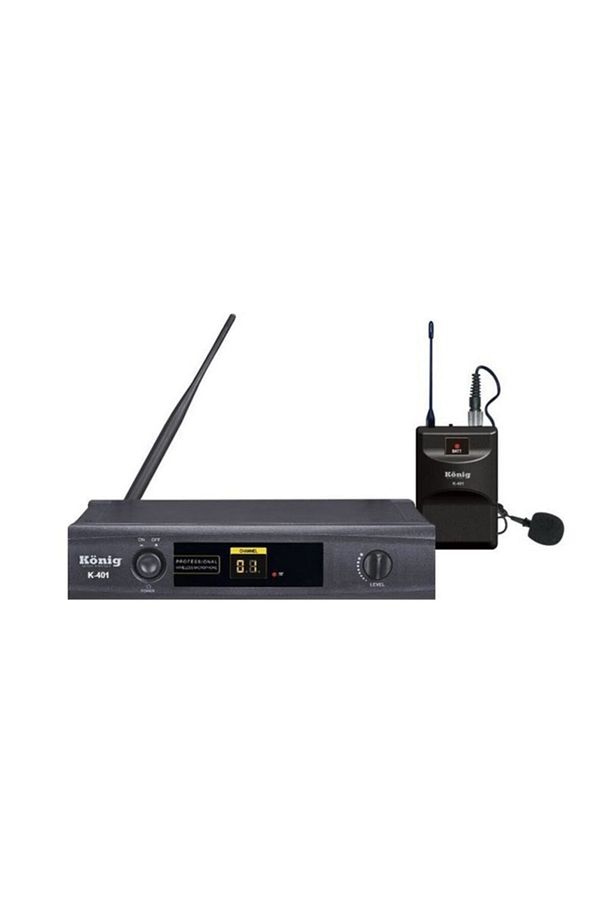 K-401 Yaka Tek Kanal Uhf Telsiz Mikrofon - 1