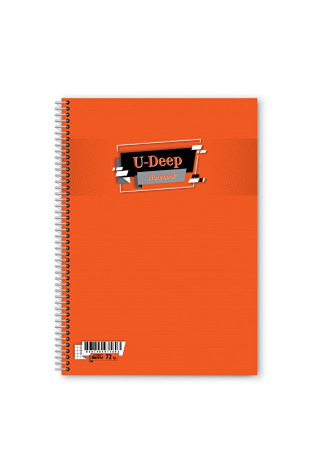72 Sheets A4 Ruled Plastic Cover Spiral Notebook