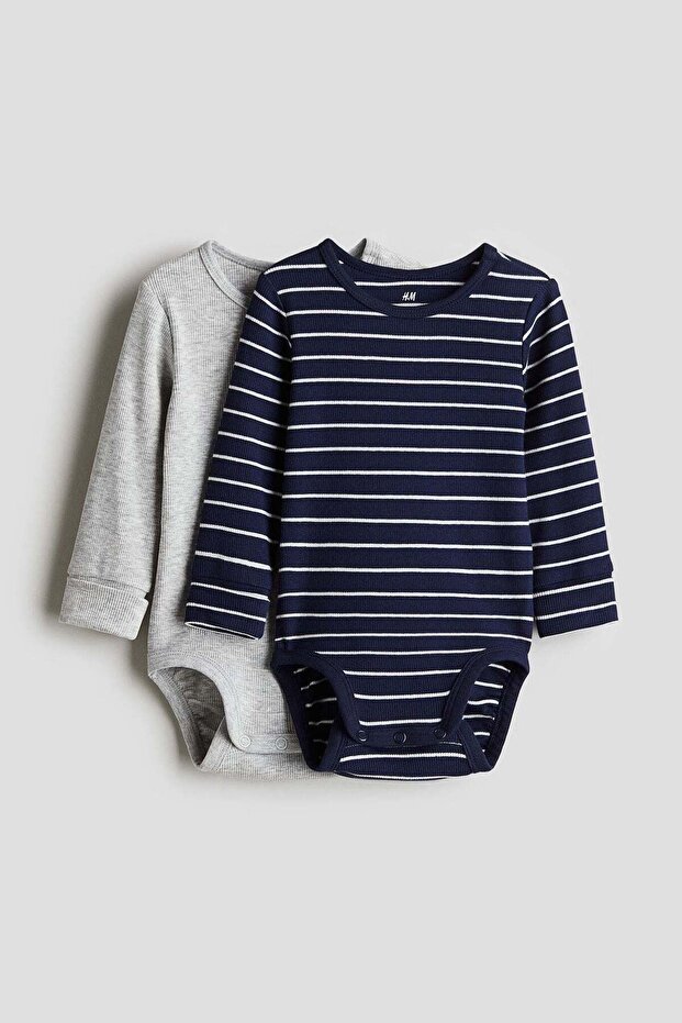 2-pack long-sleeved bodysuits
