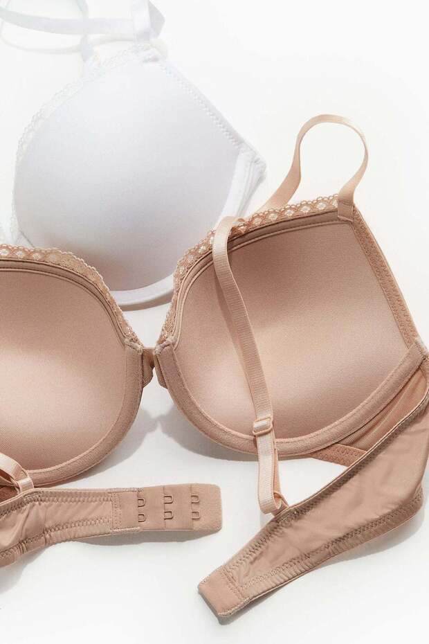 طقم حمالات صدر من الألياف الدقيقة مكون من قطعتين - 5