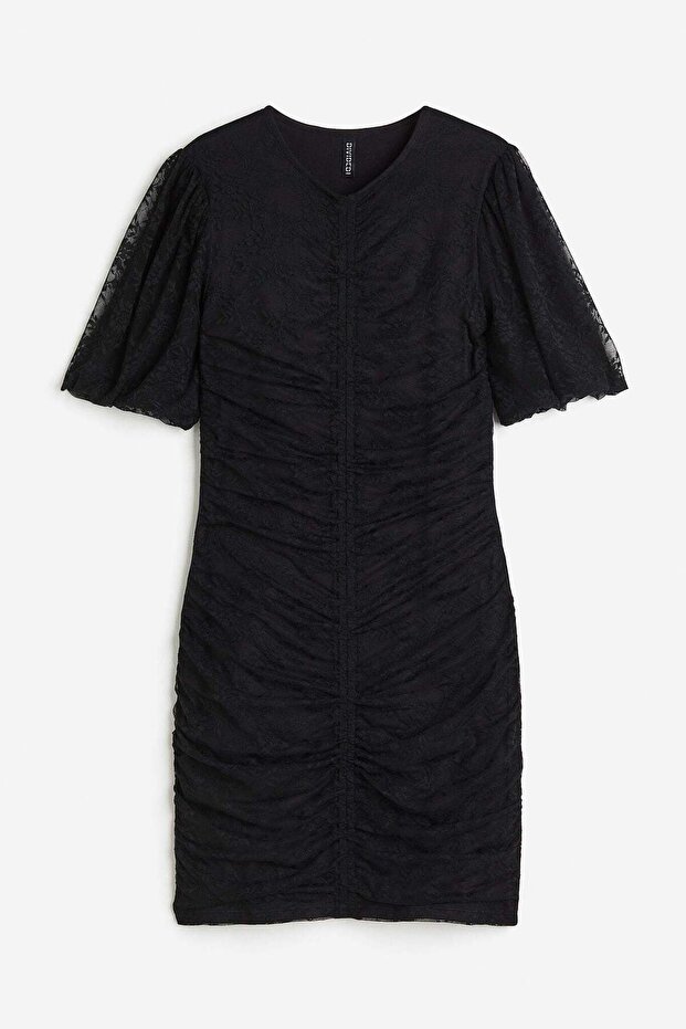 Gathered bodycon dress