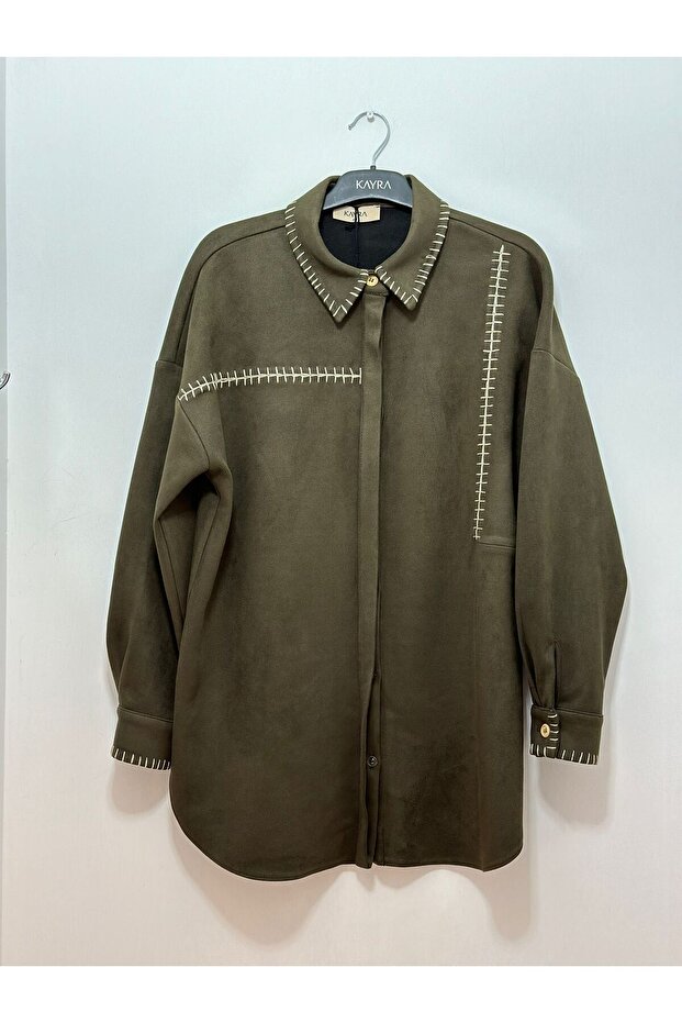 Punto Stitched Suede Tunic