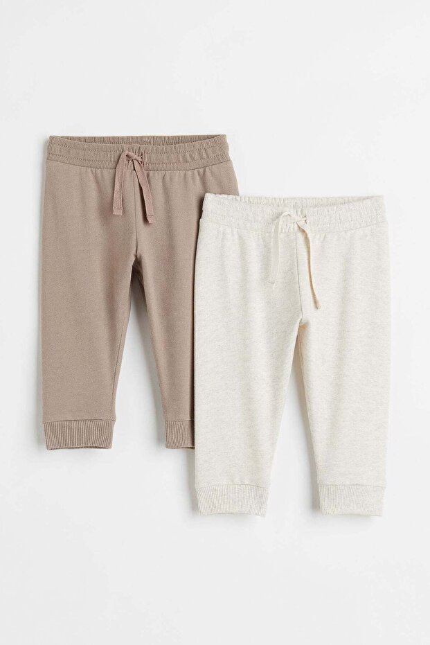 2-pack cotton joggers