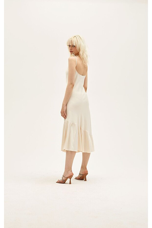Lucetta Rayon Fırfırlı Elbise - 4