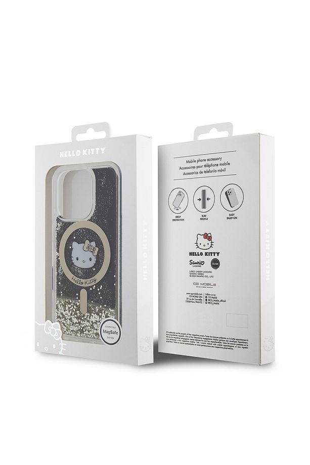 iPhone 16 Pro Uyumlu Max Kılıf Hello Kitty Lisanslı Magsafe Özellikli IML Baskı Kitty Head Logo - 5