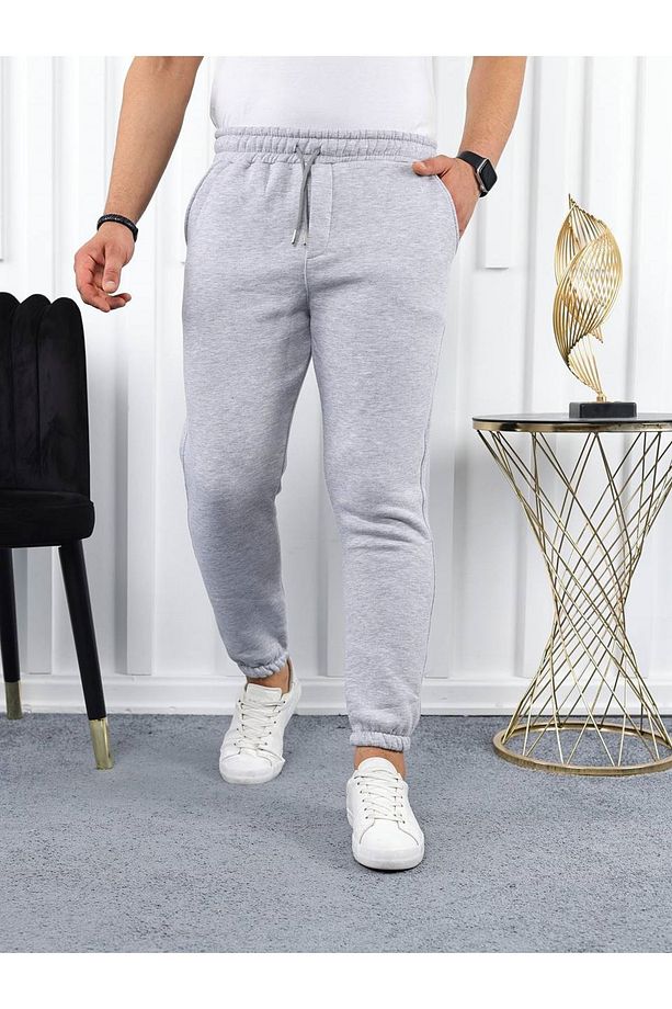 Elastic Jogger Paça Lastikli Eşofman Altı Kalın Kışlık İçi Polarlı (Orijinal Kalıp) - 1