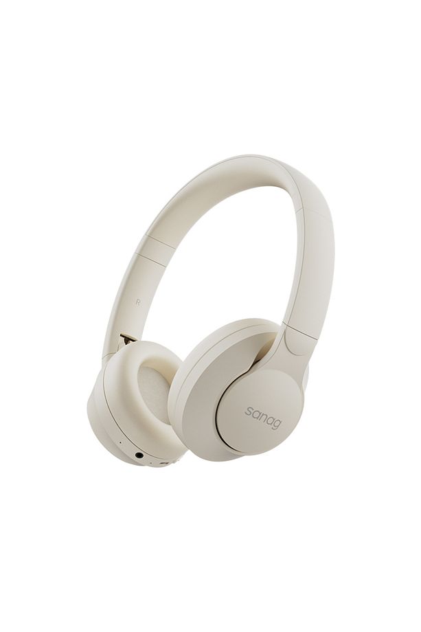 Sanag D10 Pro Bluetooth Kulaklık AUX Type-C 5.3 Bluetooth Kulak üstü Kulaklık Bej - 1
