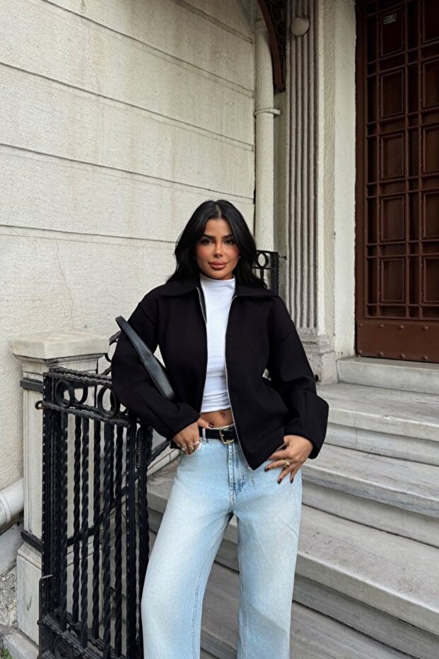 Siyah Minato Ceket - 1