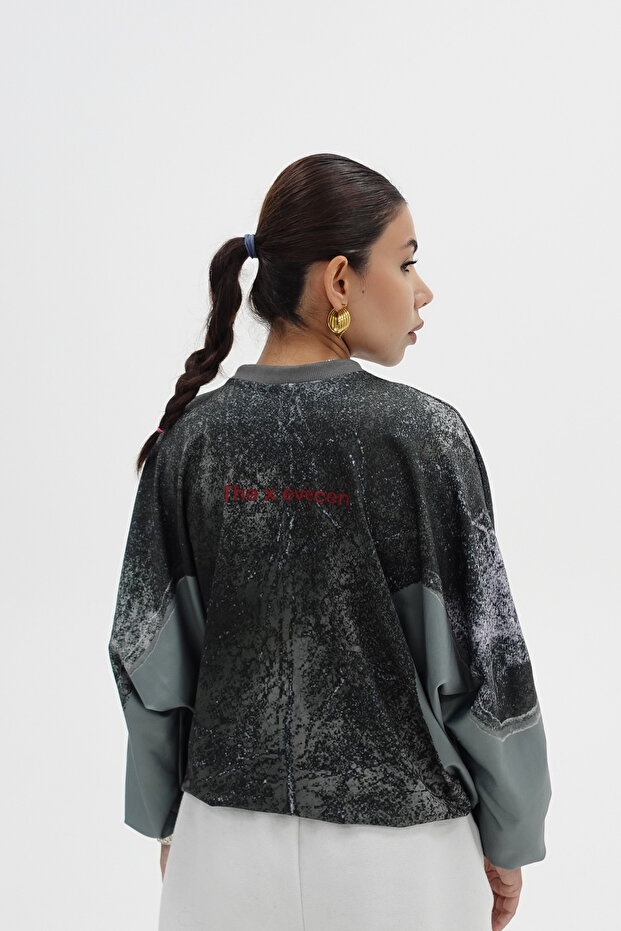 Oversize Feel Life Shit Sweatshirt - 7