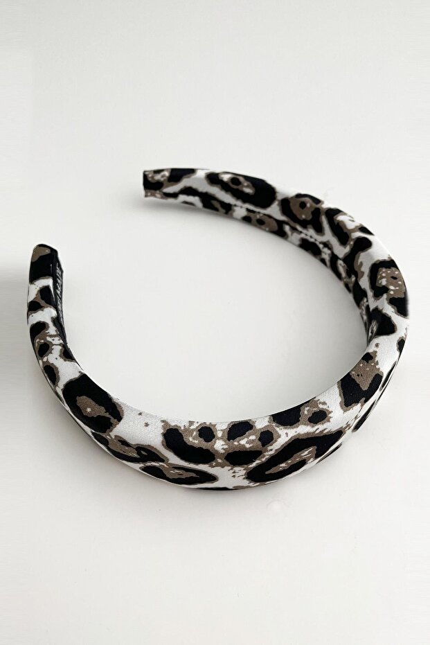 Handmade Leopard Pattern Sponge Flat Crown (Width:3Cm) - 3