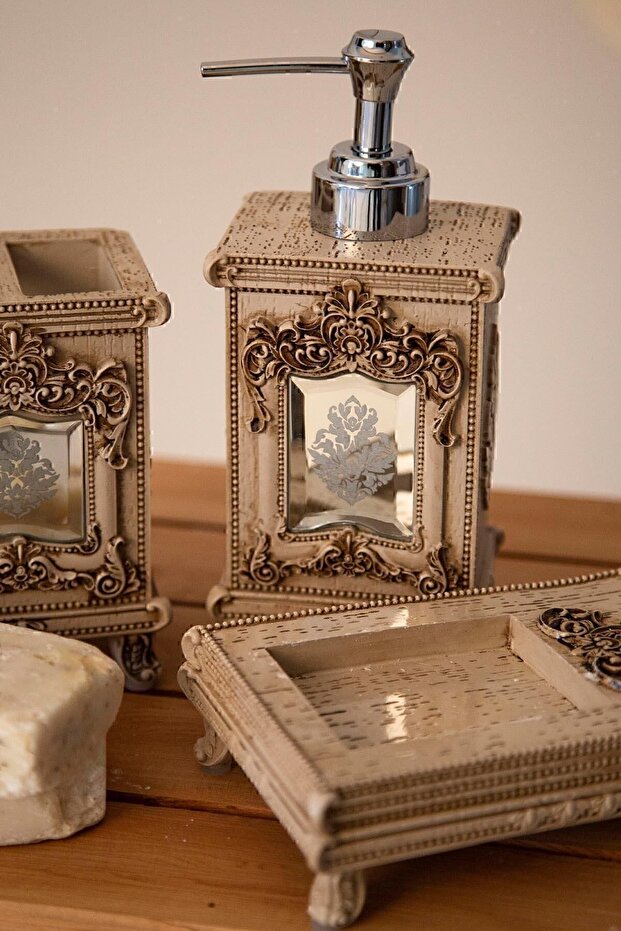 Dozator de săpun solid Omera Bej - 3