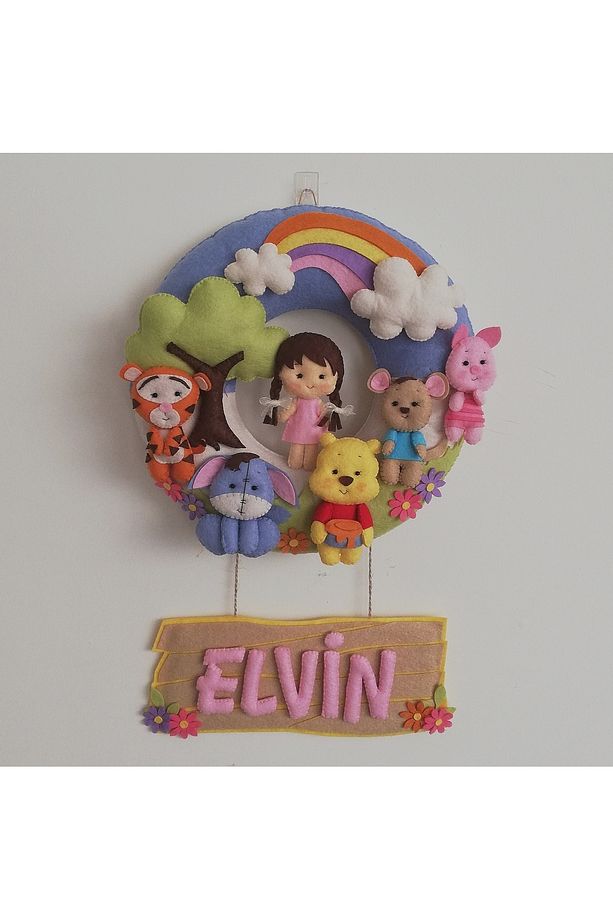 Winnie the pooh kapı ve duvar süsü - 3