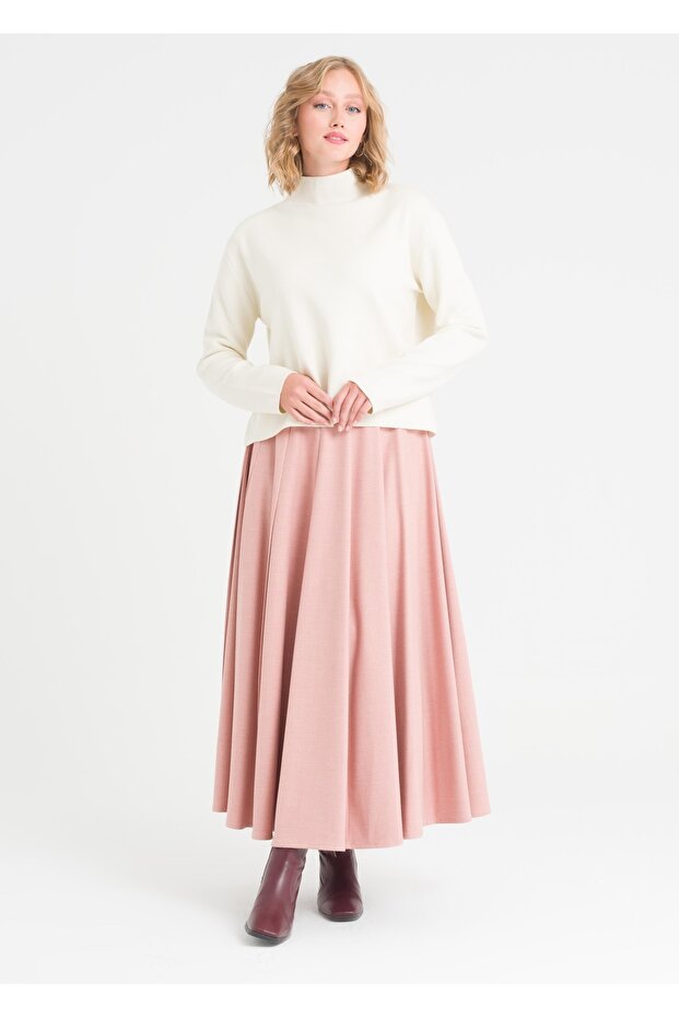 Parçalı Kloş Etek - 5