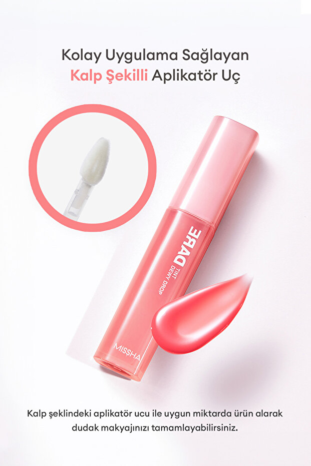 Uzun Süre Kalıcı, Nemli Bitiş Sunan Parlak Tint Dare Tint Dewy Drop (ROSY DROP) - 6