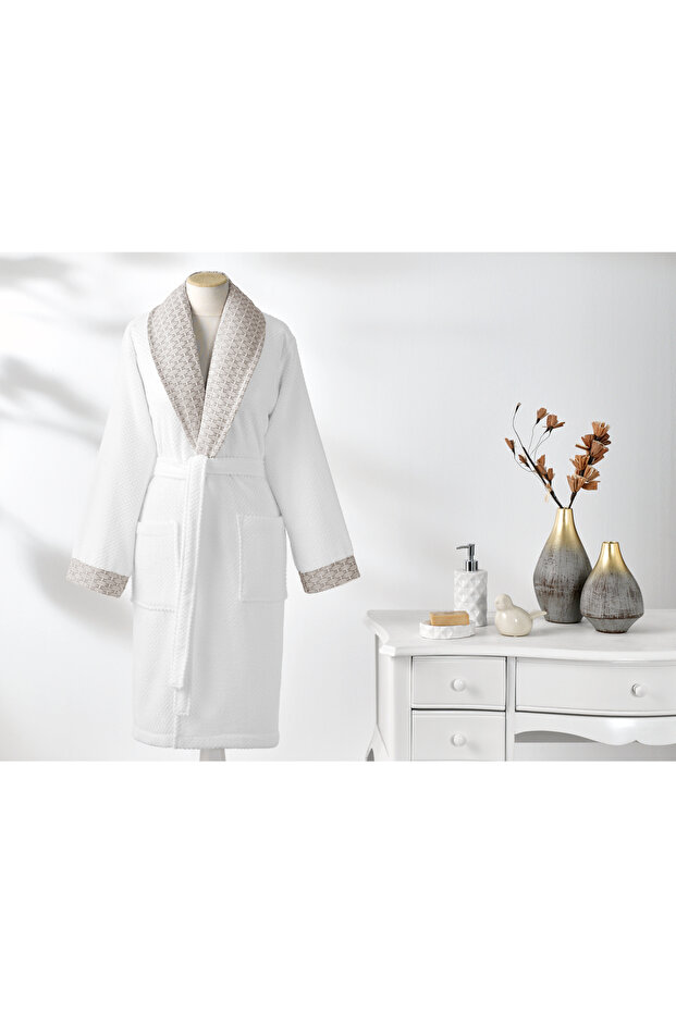 Özdilek Strap Şal Yaka Bornoz - 2