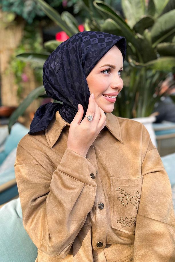 İpek Koton Jakar Eşarp - 8932982-921 - 1