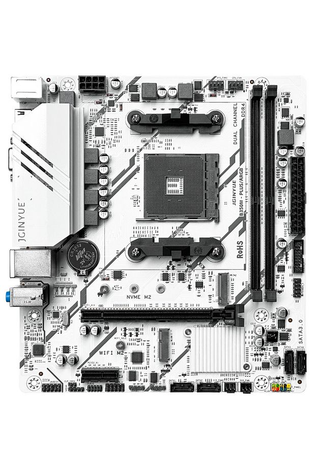 Jgınyue B350M-PLUS Amd B350 Chıpset Ddr4 4000 Mhz(Oc) Matx Am4 Gamıng Anakart - 2