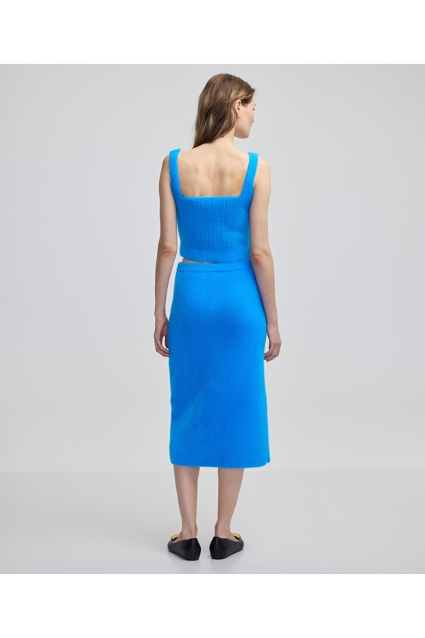 Pelüş crop triko - 6