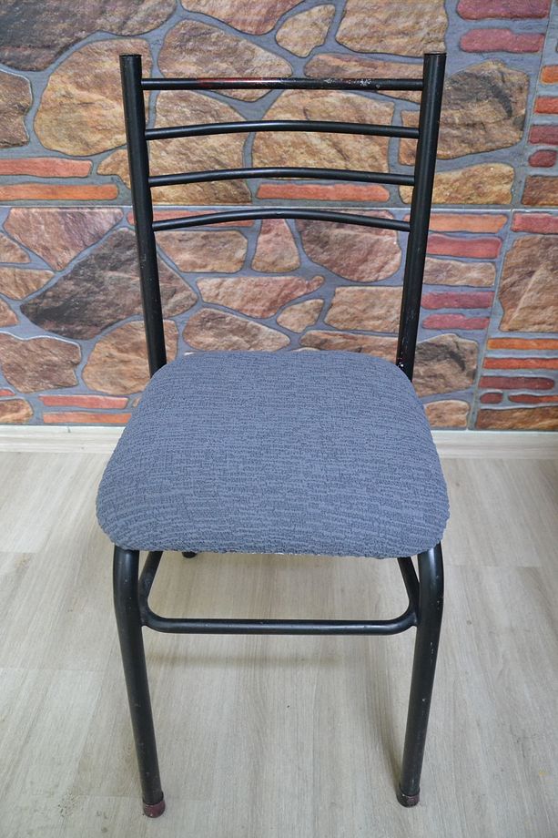 Demır Sandalye Kılıfı Ortüsü Oturma Yerı Jakar Kumaş - 1
