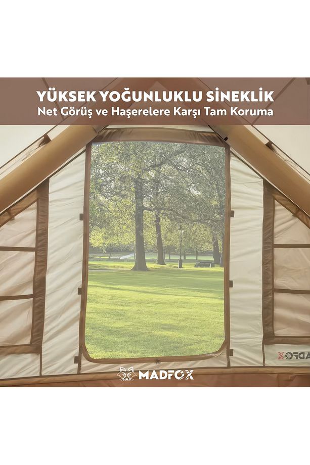 Soba Çıkışlı 4 Kişilik Şişme Çadır - 2
