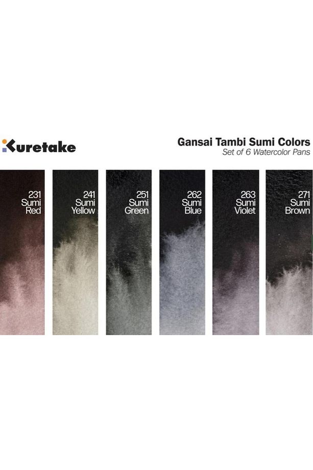 Gansai Tambi Sumi Renkleri, 6'lı Set - 2